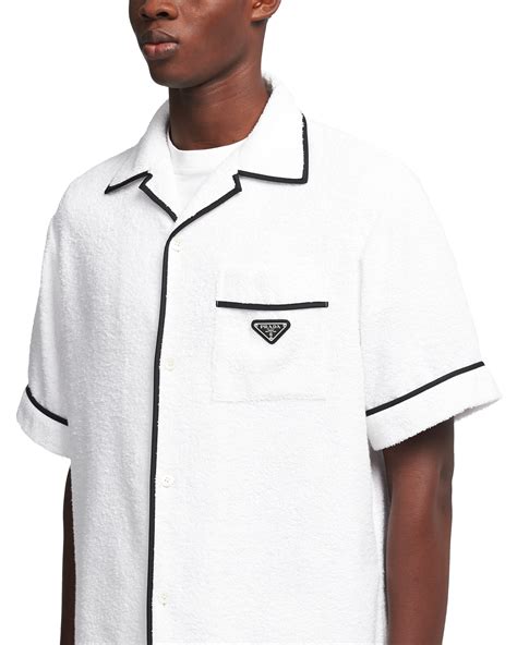 prada lambskin bowling shirt|Prada 3xl shirt.